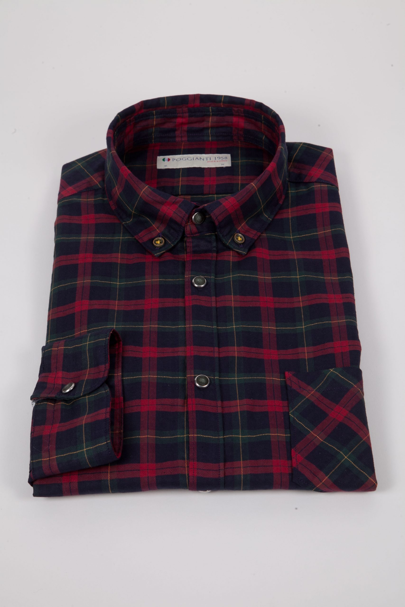 Check shirt with pocket ARDENZA-64-574-03 - Poggianti camicie