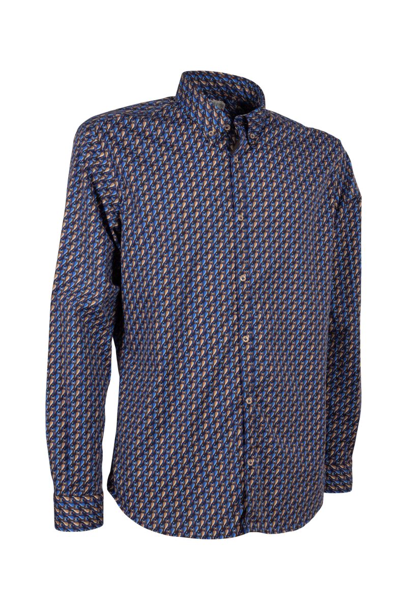 Men's shirt FW 2024   PISA-60-710-BLU